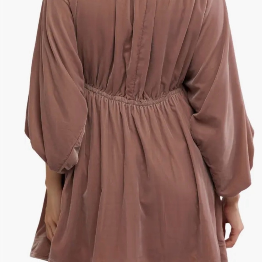 Free People Portia Velvet Babydoll Minidress - Picture 2 of 5